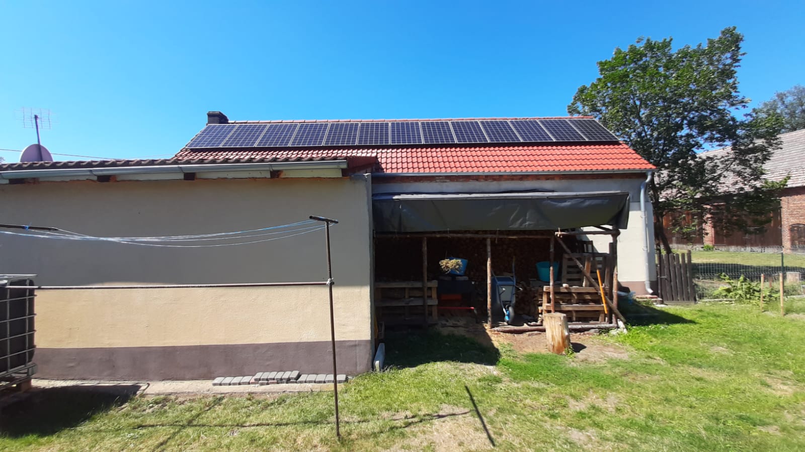 PV na budynku gospodarczym